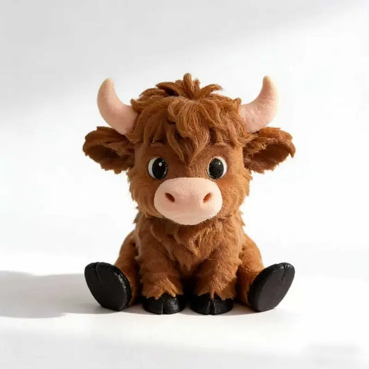 3D Printed Highland Cow Desk Pet Decor